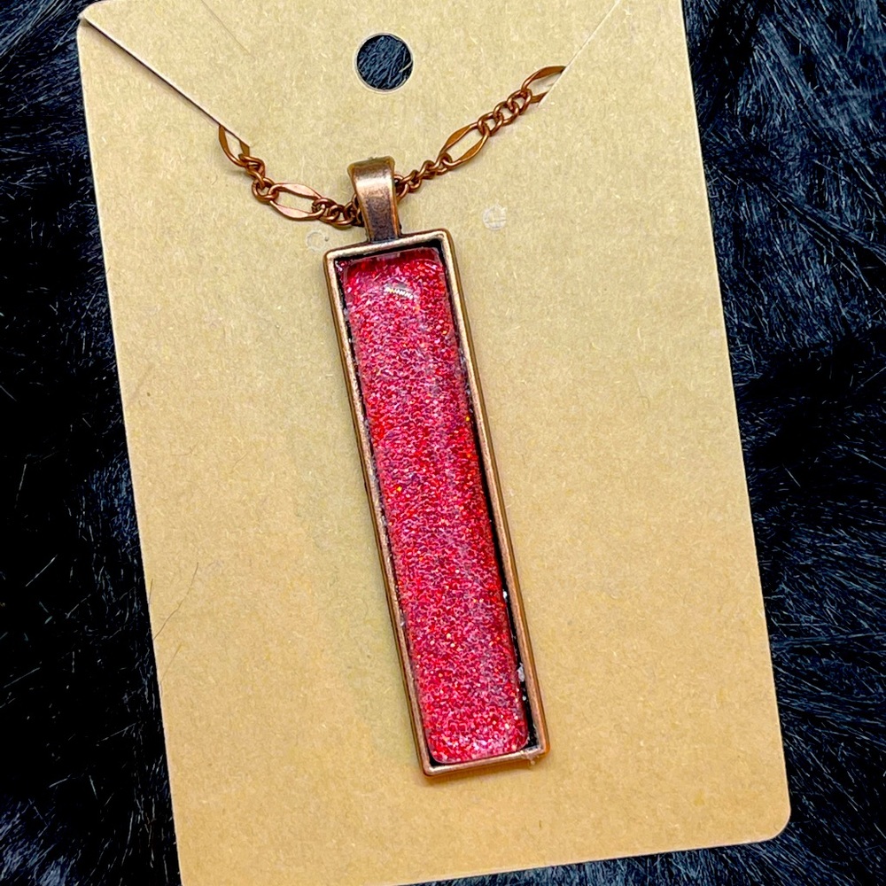 Resin Bezel Necklace